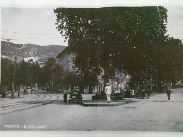 Immagine storica del Platano e della rotonda del Boschetto